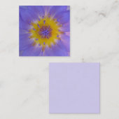 Hart van een waterlilige macrofoto vierkante visitekaartje (Voorkant / Achterkant)