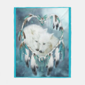 Hart van een Wolf Art Fleece Blanket Deken (Voorkant)