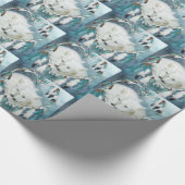Hart van een Wolf Art Gift Wrap Cadeaupapier (Hoek)