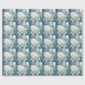 Hart van een Wolf Art Gift Wrap Cadeaupapier (Vlak)