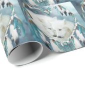 Hart van een Wolf Art Gift Wrap Cadeaupapier (Rol Hoek)