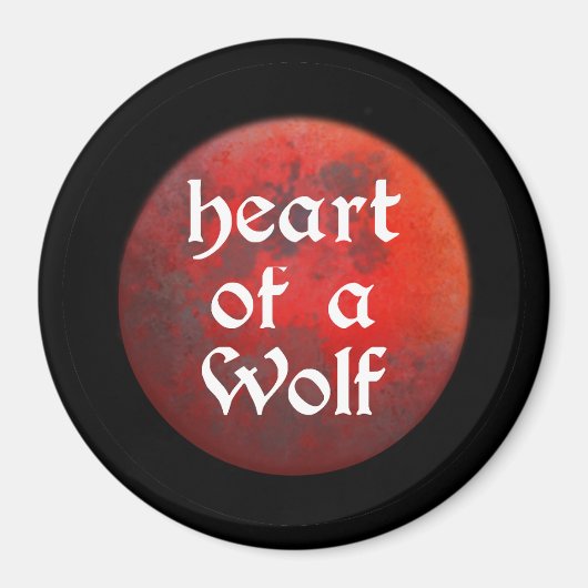 Hart van een Wolf Magneet (Voorkant)