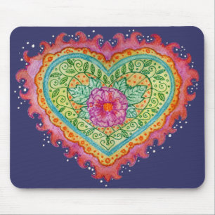 Hart van Flames Mousepad Muismat