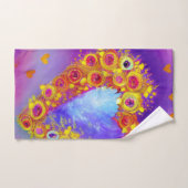 Hart van Flowers Hand Towel Handdoek (Handdoek)