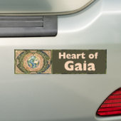 Hart van Gaia - Keltische Boom des Levens bumperst Bumpersticker (Op auto)