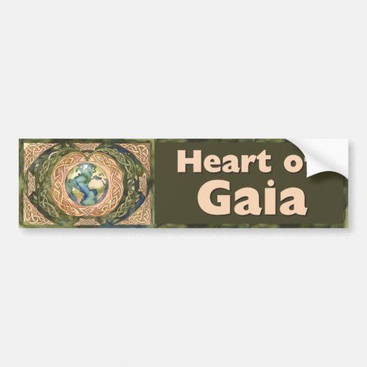 Hart van Gaia - Keltische Boom des Levens bumperst Bumpersticker (Voorkant)