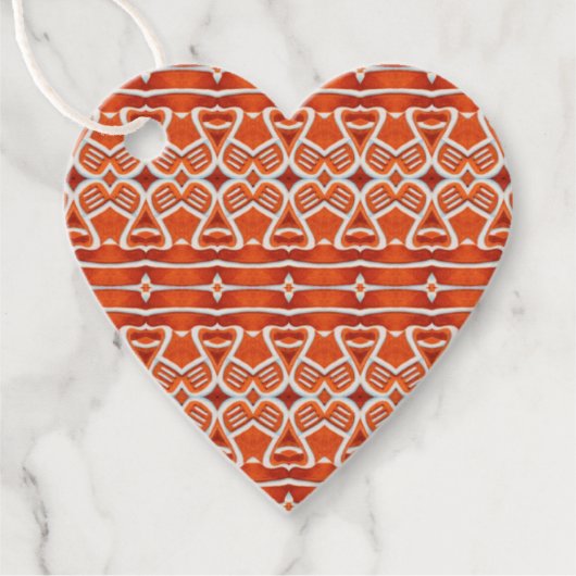 HART VAN GEMBERKOEK Cadeaubijsluiters Bedankjes Labels (Voorkant)