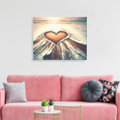 "Hart van Genade" Canvas Afdruk (Insitu (Woonkamer))