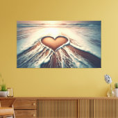 "Hart van Genade" Canvas Afdruk (Insitu (Woonkamer))