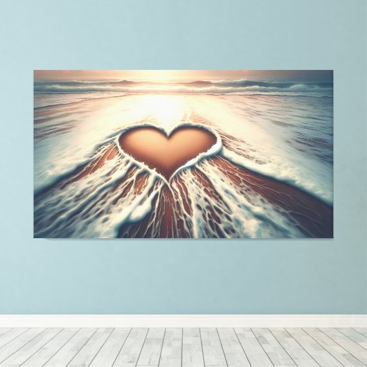 "Hart van Genade" Canvas Afdruk (Insitu (Houten vloer))