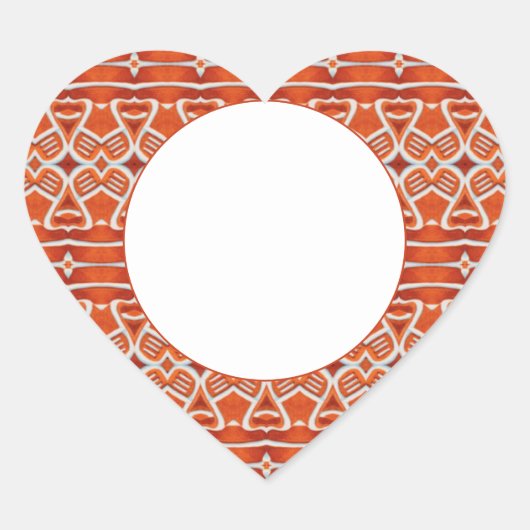 HART VAN GINGERBREAD MATTE STICKERS (Voorkant)