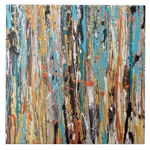 Hart van Gold 6 x 6 keramische tapijten Tegeltje