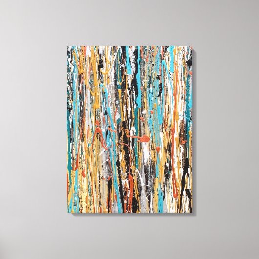 Hart van Goud 18 x 24 Ingepakt Canvas Afdruk (Voorkant)