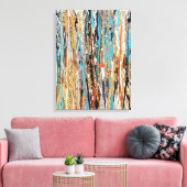 Hart van Goud 18 x 24 Ingepakt Canvas Afdruk (Insitu (Woonkamer))