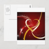 hart van goud briefkaart (Voorkant / Achterkant)