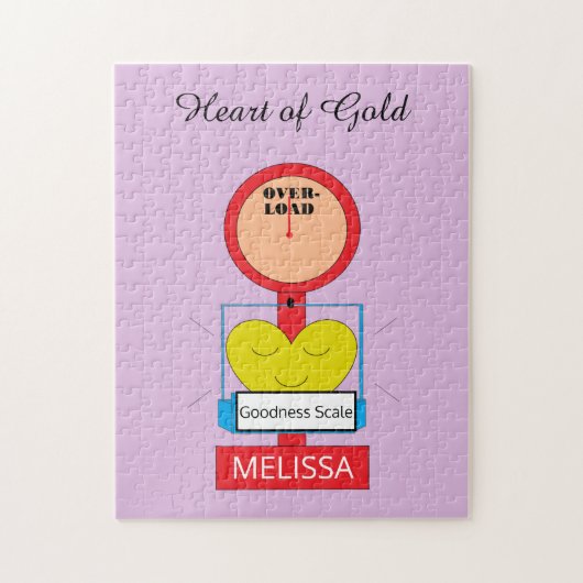 Hart van goud: legpuzzel (Verticaal)