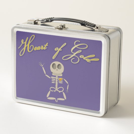 Hart van Goud Metalen Lunchbox (Voorkant)