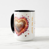 "Hart van Goud" Mok (Voorkant links)