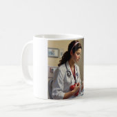 Hart van Goud: Nurse Appreciation Mok (Voorkant links)