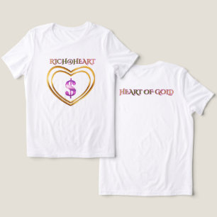 HART VAN GOUD, RIJK@HART Tweezijdige Grafische afb Tri-Blend Shirt