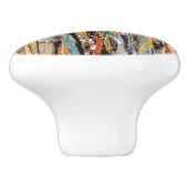 Hart van Gouden Keramische Trekken Keramische Knop (Zijkant)