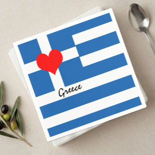 Hart van Griekenland Servetten, patriottisch, Grie Servet