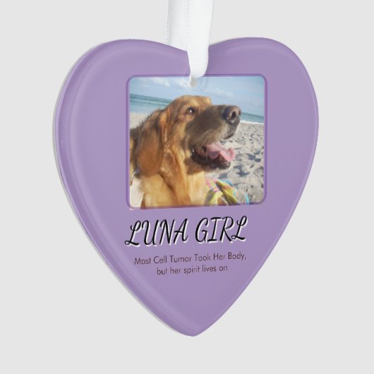 Hart van haar levende geest ornament (voorkant)