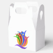 Hart van het geven van liefdadigheid Logo Bedankdoosjes (Geopend)