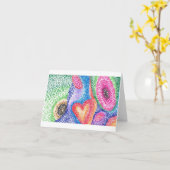 Hart van het Heelal Kaart (Gele Bloem)