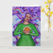 Hart van het Helen #2 door Rita Loyd Kaart (Gele Bloem)