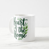 Hart van het huis | Gepersonaliseerde naam Mok (Voorkant links)