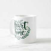 Hart van het huis | Gepersonaliseerde naam Mok (Voorkant links)