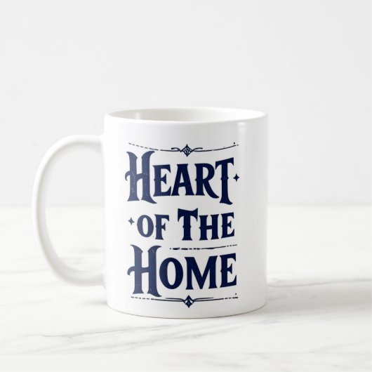 Hart van het huis | Gepersonaliseerde naam Mok (Links)