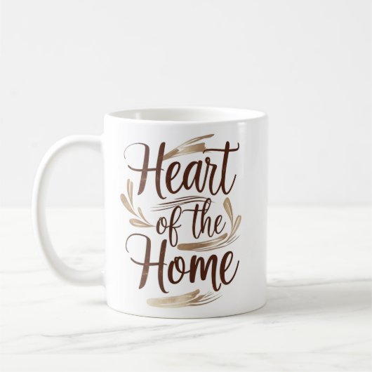 Hart van het huis | Gepersonaliseerde naam Mok (Links)