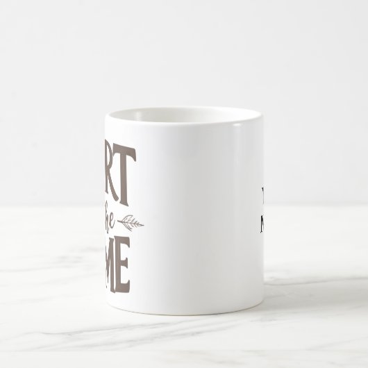 Hart van het huis | Gepersonaliseerde naam Mok (Center)