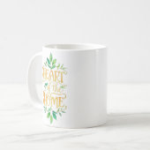 Hart van het huis | Gepersonaliseerde naam Mok (Voorkant links)