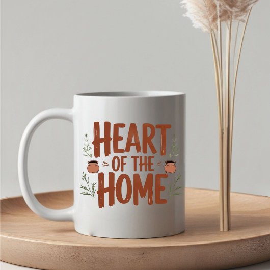 Hart van het huis | Gepersonaliseerde naam Mok