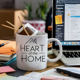 Hart van het huis | Gepersonaliseerde naam Mok