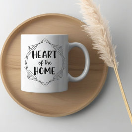 Hart van het huis | Gepersonaliseerde naam Mok