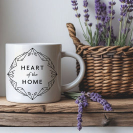 Hart van het huis | Gepersonaliseerde naam Mok