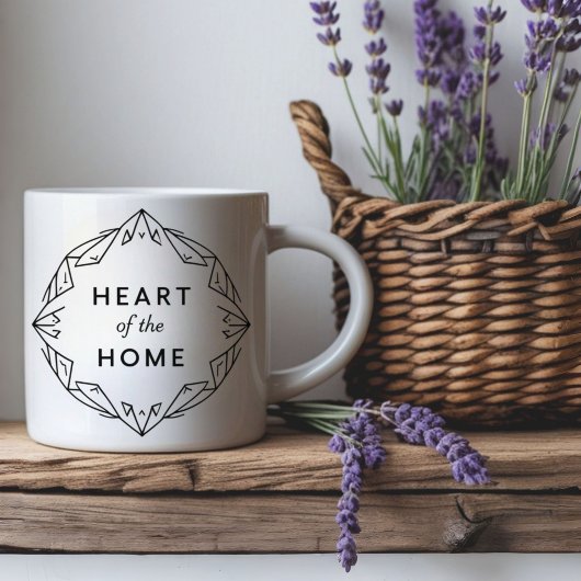 Hart van het huis | Gepersonaliseerde naam Mok