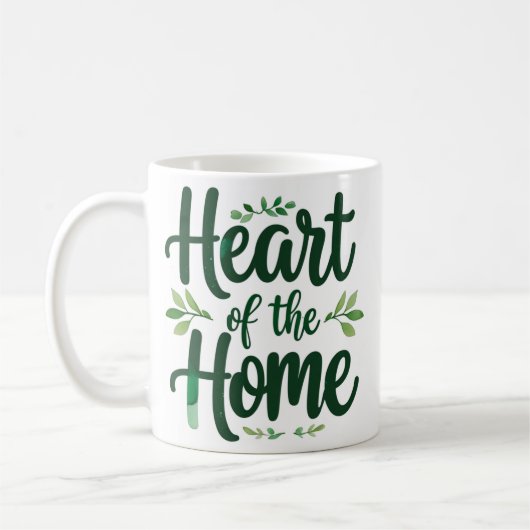 Hart van het huis | Gepersonaliseerde naam Mok (Links)