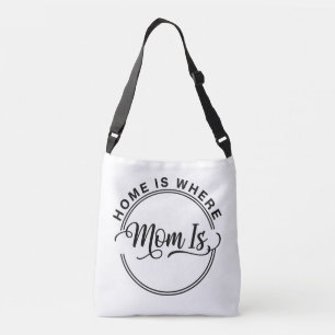 Hart van het huishouden: thuis is waar mama is crossbody tas