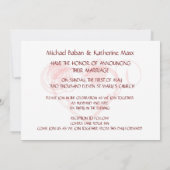 Hart van het huwelijk kaart (Achterkant)