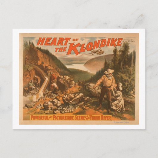 Hart van het Klondike Gold Mining Theater 2 Briefkaart (Voorkant)