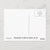 Hart van het leven briefkaart (Achterkant)