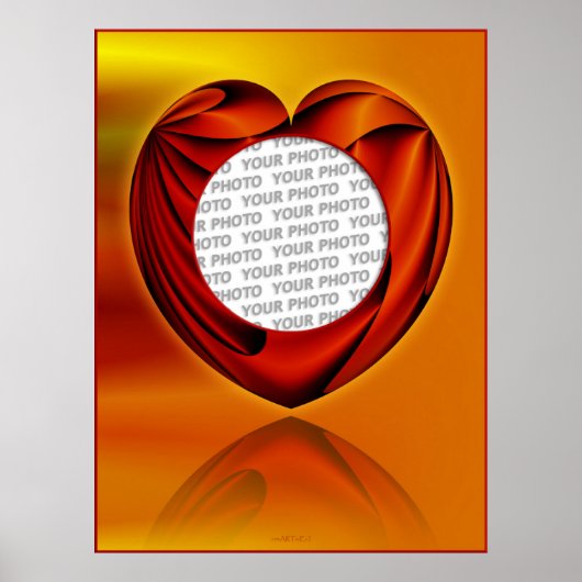 hart van het leven - sjabloon poster (Voorkant)