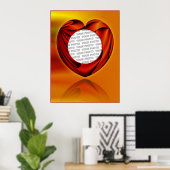 hart van het leven - sjabloon poster (Thuiskantoor)