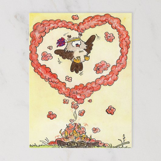 HART VAN HET ROOKbriefkaart VAN Nicole Janes Briefkaart