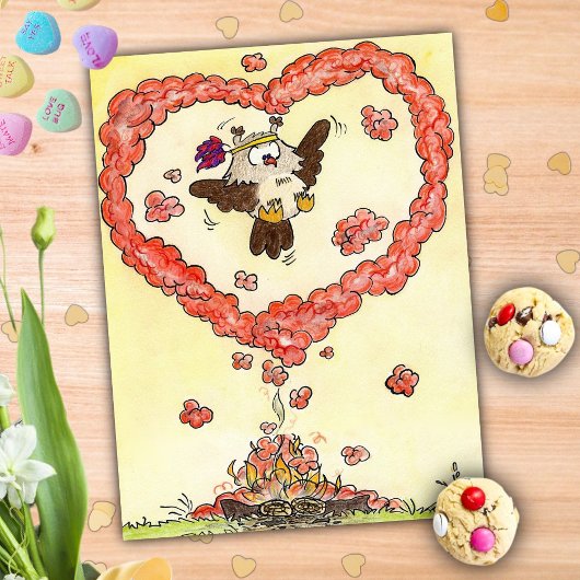 HART VAN HET ROOKbriefkaart VAN Nicole Janes Briefkaart